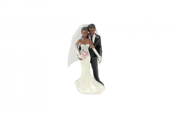 Couple de mariés noirs 13 cm decofestive.fr 0143
