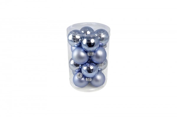 Mini-boules en verre brillant et mat 3,5 cm decofestive.fr 1553-be