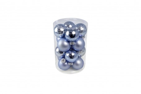 Mini-boules en verre brillant et mat 3,5 cm decofestive.fr 1553-be