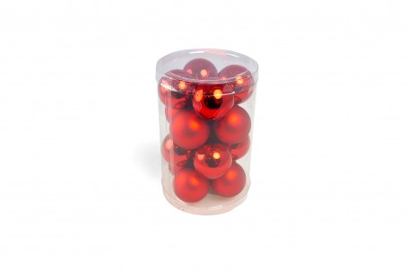 Mini-boules en verre brillant et mat 3,5 cm decofestive.fr 1553-rg