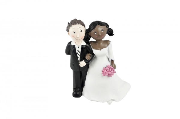 Couple mixte femme noire 15 cm decofestive.fr 3196