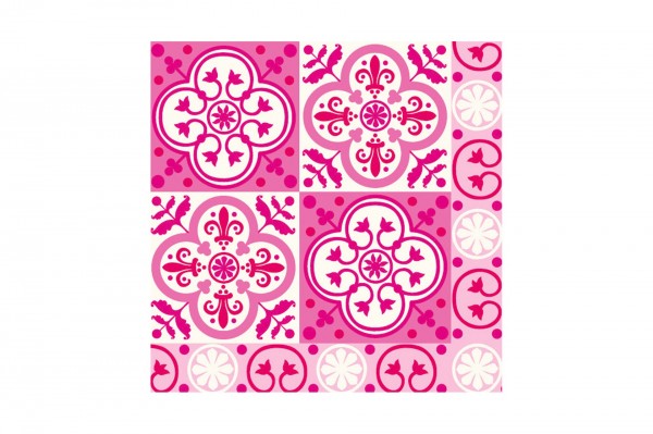 Serviette aspect tissu Carreaux 40 x 40 cm decofestive.fr 3612-fs