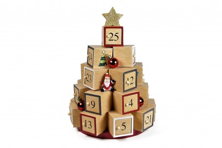 Calendrier de l'avent sapin 28,5 cm decofestive.fr 4136