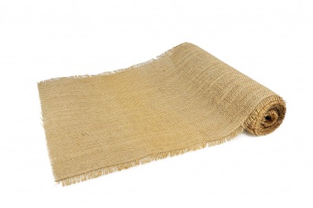 Chemin de table jute et fils d'or 3 m decofestive.fr 5210-nt