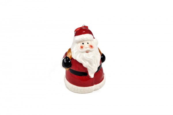 Père Noël cloche céramique (3 modèles) 9 cm decofestive.fr 5407-001