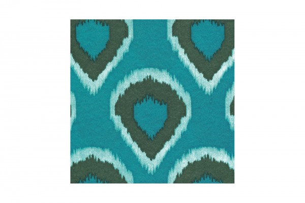 Serviette aspect tissu Ikat 40 x 40 cm decofestive.fr 5671-ve