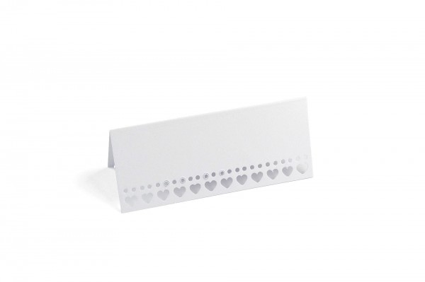 Marque-place carton découpe coeurs 9,5 cm decofestive.fr 5683-bl