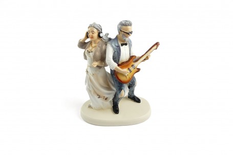 Couple noce d'or guitare 15,2 cm decofestive.fr 5731