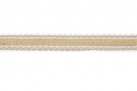 Ruban jute bordé dentelle 4 cm x 5 m decofestive.fr 5985-nt