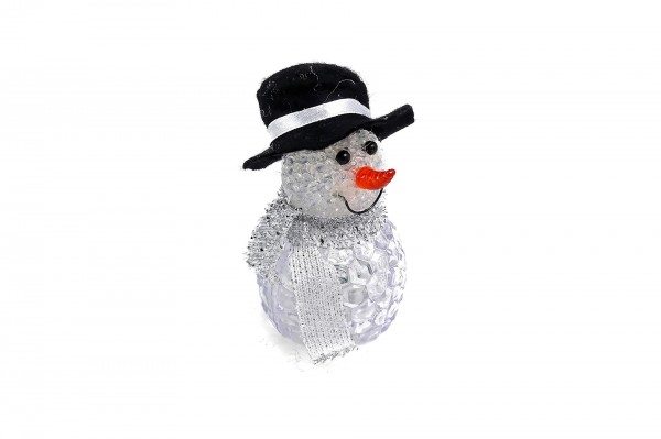 Bonhomme de neige LED (3 modèles) 9 cm decofestive.fr 6047-003