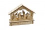 Crèche lumineuse en bois 17 cm decofestive.fr 6119-nt