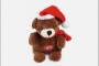 Ourson musical en peluche avec bonnet 13 cm decofestive.fr 6762-cc