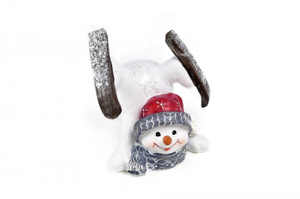 Bonhomme de neige céramique (3 modèles) 12 cm decofestive.fr 6823-003