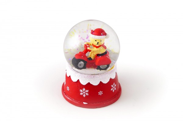 Boule à neige déco flocons (2 modèles) 9,5 cm decofestive.fr 6824-002