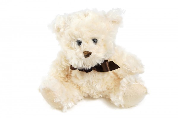 Ours tout doux peluche bouclée 15 cm decofestive.fr 6838-iv