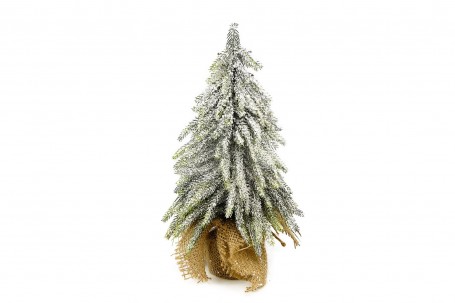 Petit sapin dans son pot en jute 27 cm decofestive.fr 6852-vs