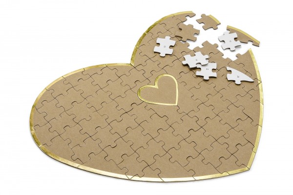 Livre d'or cœur puzzle 45 cm decofestive.fr 6412-kr