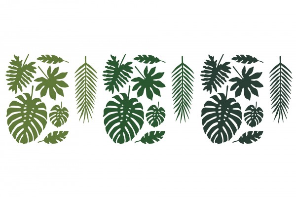 Mélange de feuilles tropicales decofestive.fr 6487-ve