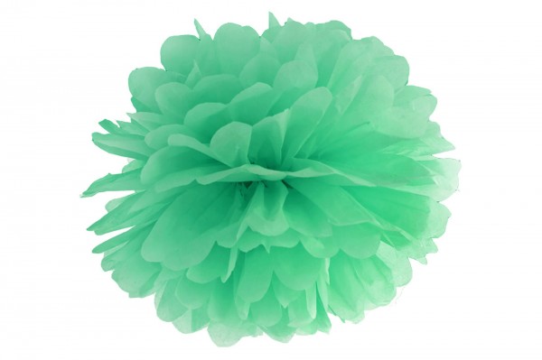 Fleur pompom en papier de soie 25 cm decofestive.fr 6573-mt