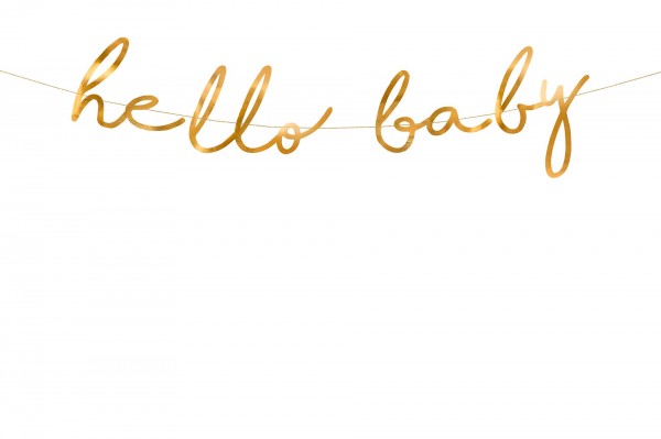 Guirlande Hello Baby 70 cm decofestive.fr 6600-or