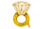 Ballon alu bague diamant 53 x 40 cm decofestive.fr 6628-or