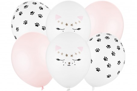 Mix ballons chat 30 cm decofestive.fr 6894-ca