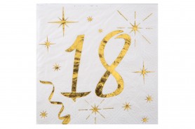 Serviette âge 25 cm decofestive.fr 6353-018