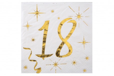 Serviette âge 25 cm decofestive.fr 6353-018