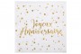 Serviette Joyeux anniversaire 25 cm decofestive.fr 6355-or