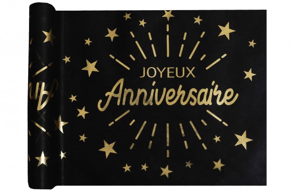 Chemin de table Anniversaire étincelant 0,30 x 5 m decofestive.fr 6369-or