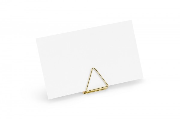 Support marque place en triangle métallique decofestive.fr 7662-or-1