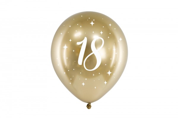 Ballon glossy avec âge 30 cm decofestive.fr 8088-018