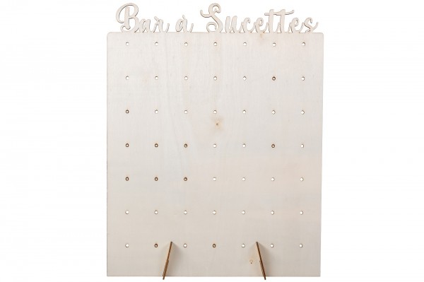 Bar à sucettes en bois pour 49 sucettes decofestive.fr 7534-bl