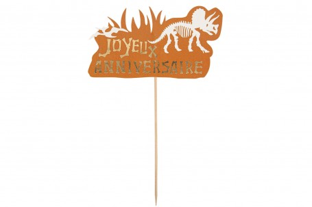 Cake topper dinosaure nature decofestive.fr 7547-kr