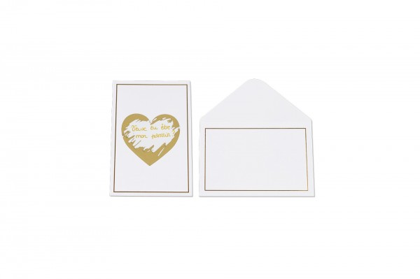 Cartes à gratter en cœur avec enveloppe decofestive.fr 8194-or