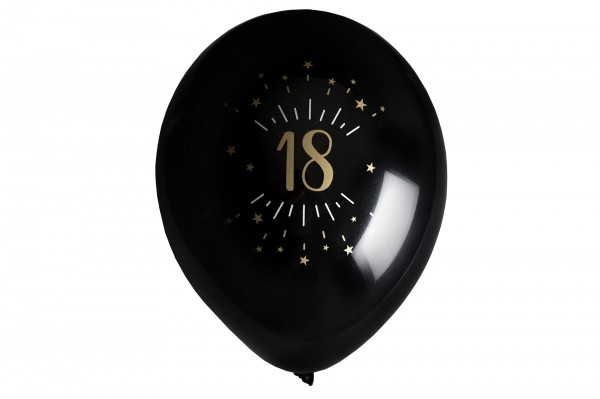Ballon âge anniversaire étincelant noir decofestive.fr 7032-018