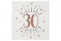 Serviette âge anniversaire étincelant rose gold decofestive.fr 7034-030