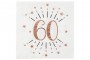 Serviette âge anniversaire étincelant rose gold decofestive.fr 7034-060