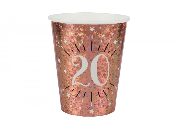 Gobelet âge rose gold étincelant decofestive.fr 7518-020