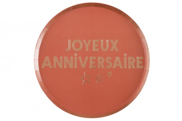 Assiette joyeux anniversaire terracotta decofestive.fr 8655-tr