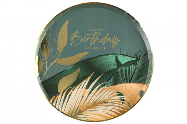 Assiette happy birthday jungle decofestive.fr 8666-zz