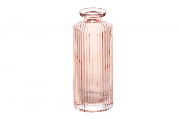 Vase Heloise en verre rose poudrée 13,5 cm decofestive.fr 7586-rp