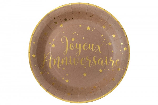 Assiette Joyeux anniversaire 22,5 cm decofestive.fr 6356-kr