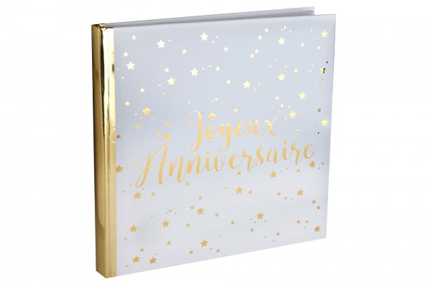 Livre d'or Joyeux anniversaire 24 cm decofestive.fr 6358-or