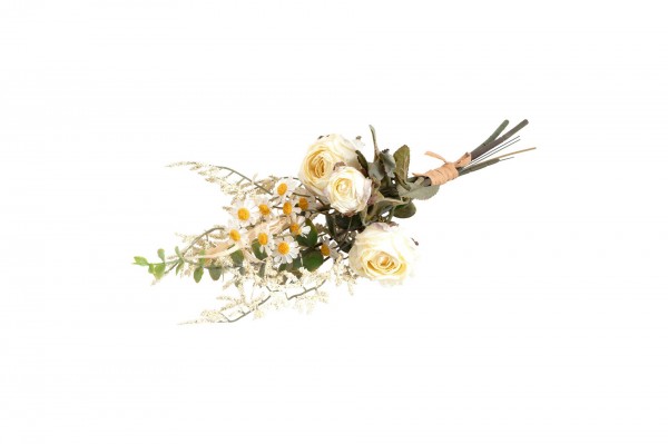Bouquet roses, marguerites et feuillage decofestive.fr 8694-zz